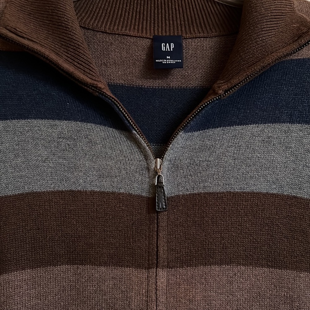 Mens full zip sweater by GAP